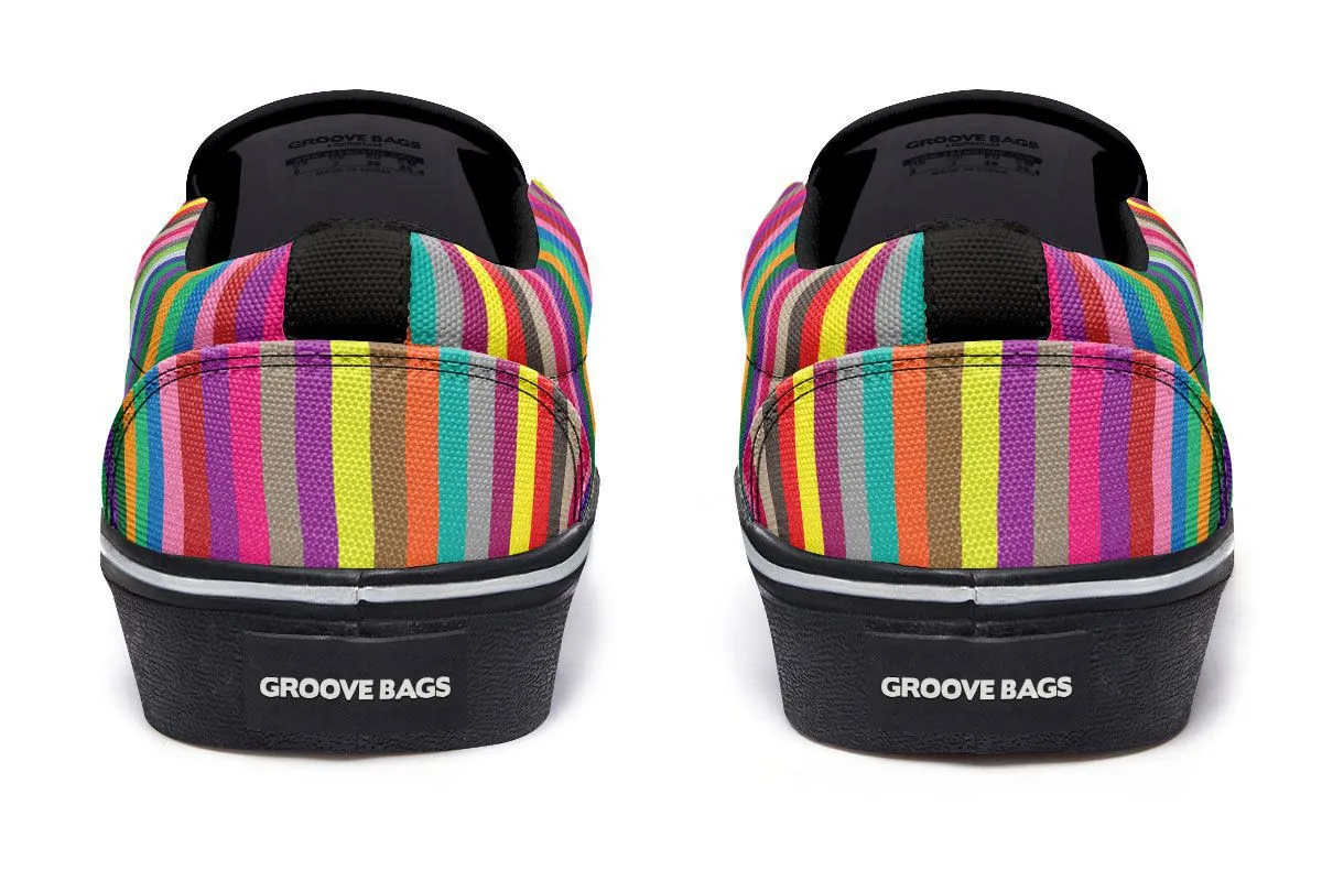 Collage Pup Basset Hound Slip-On Shoes