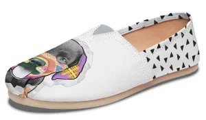 Collage Pup Black Lab Casual Shoes