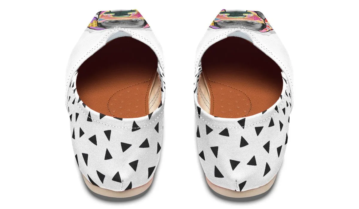 Collage Pup Black Lab Casual Shoes