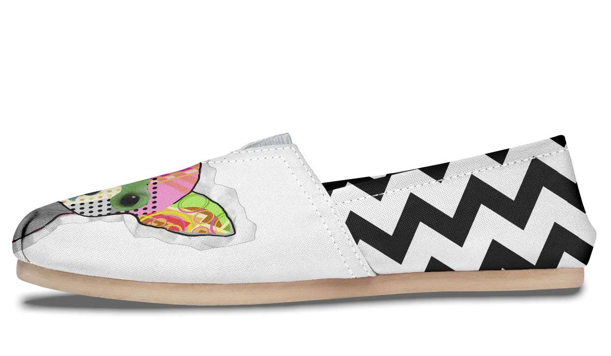 Collage Pup Chihuahua Casual Shoes