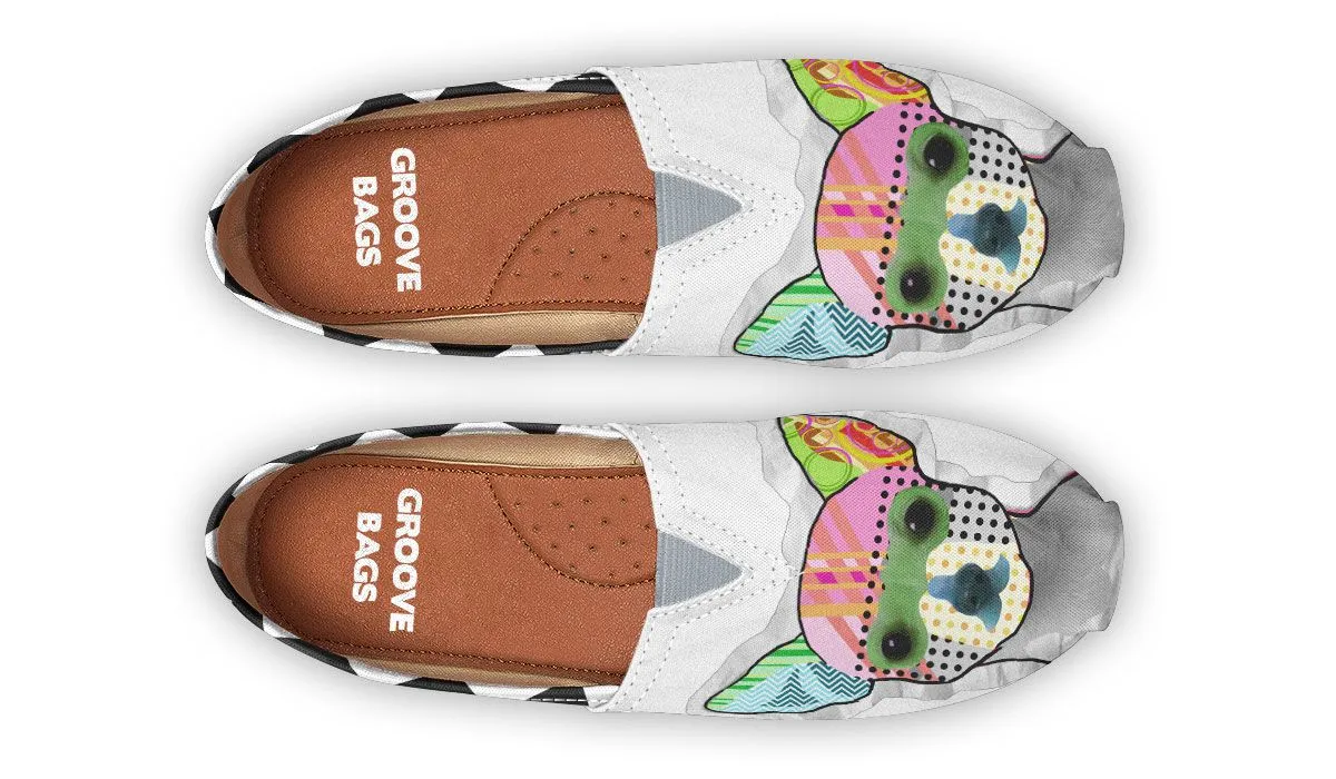 Collage Pup Chihuahua Casual Shoes