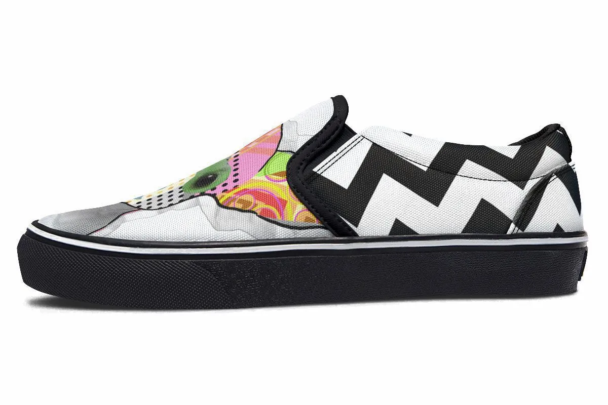 Collage Pup Chihuahua Slip-On Shoes