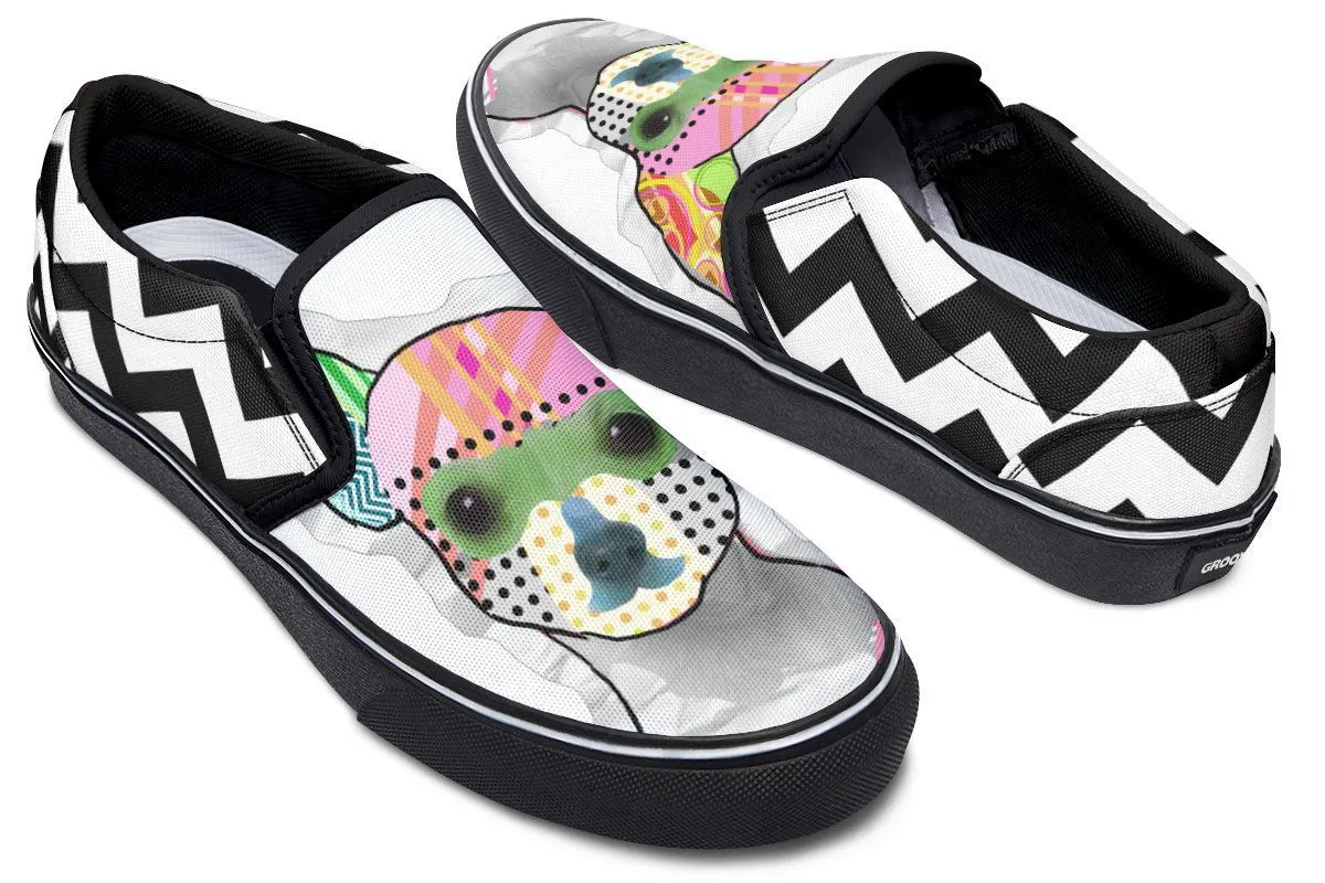 Collage Pup Chihuahua Slip-On Shoes