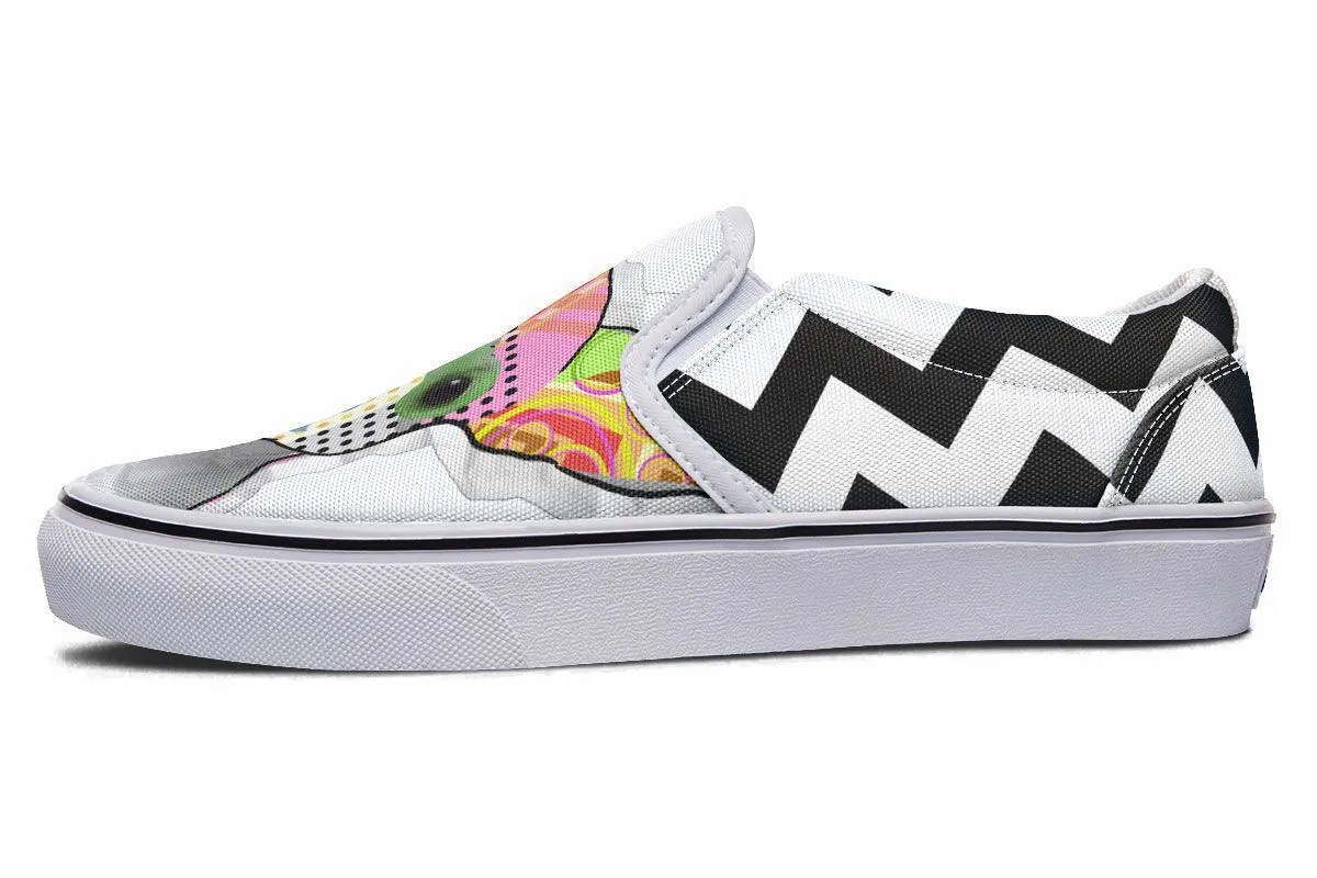 Collage Pup Chihuahua Slip-On Shoes