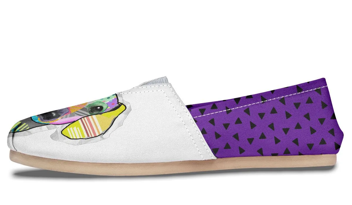 Collage Pup Dachshund Casual Shoes