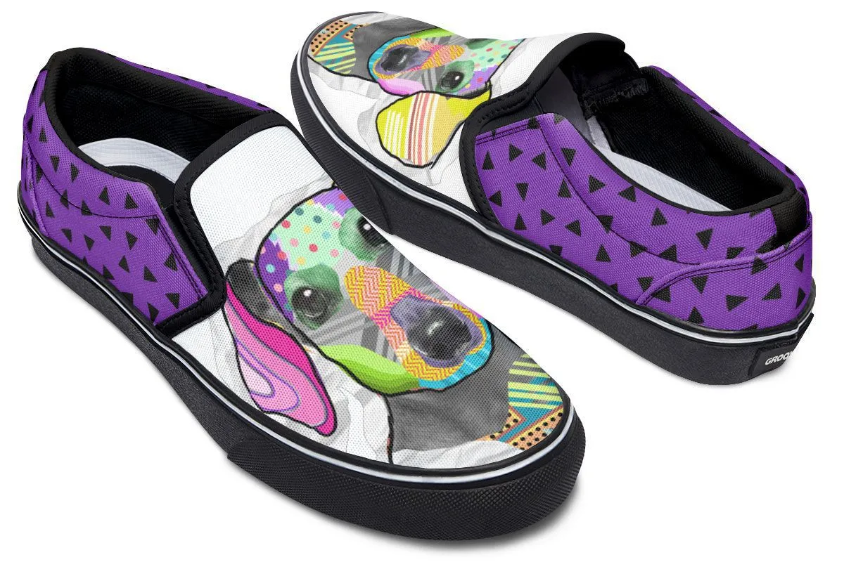 Collage Pup Dachshund Slip-On Shoes