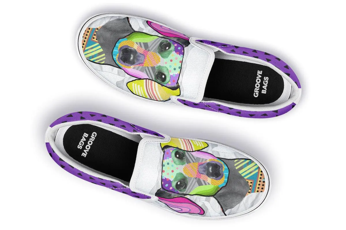Collage Pup Dachshund Slip-On Shoes