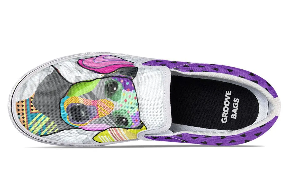 Collage Pup Dachshund Slip-On Shoes