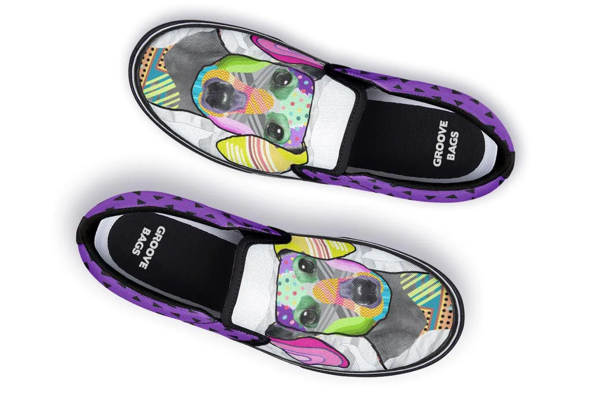 Collage Pup Dachshund Slip-On Shoes