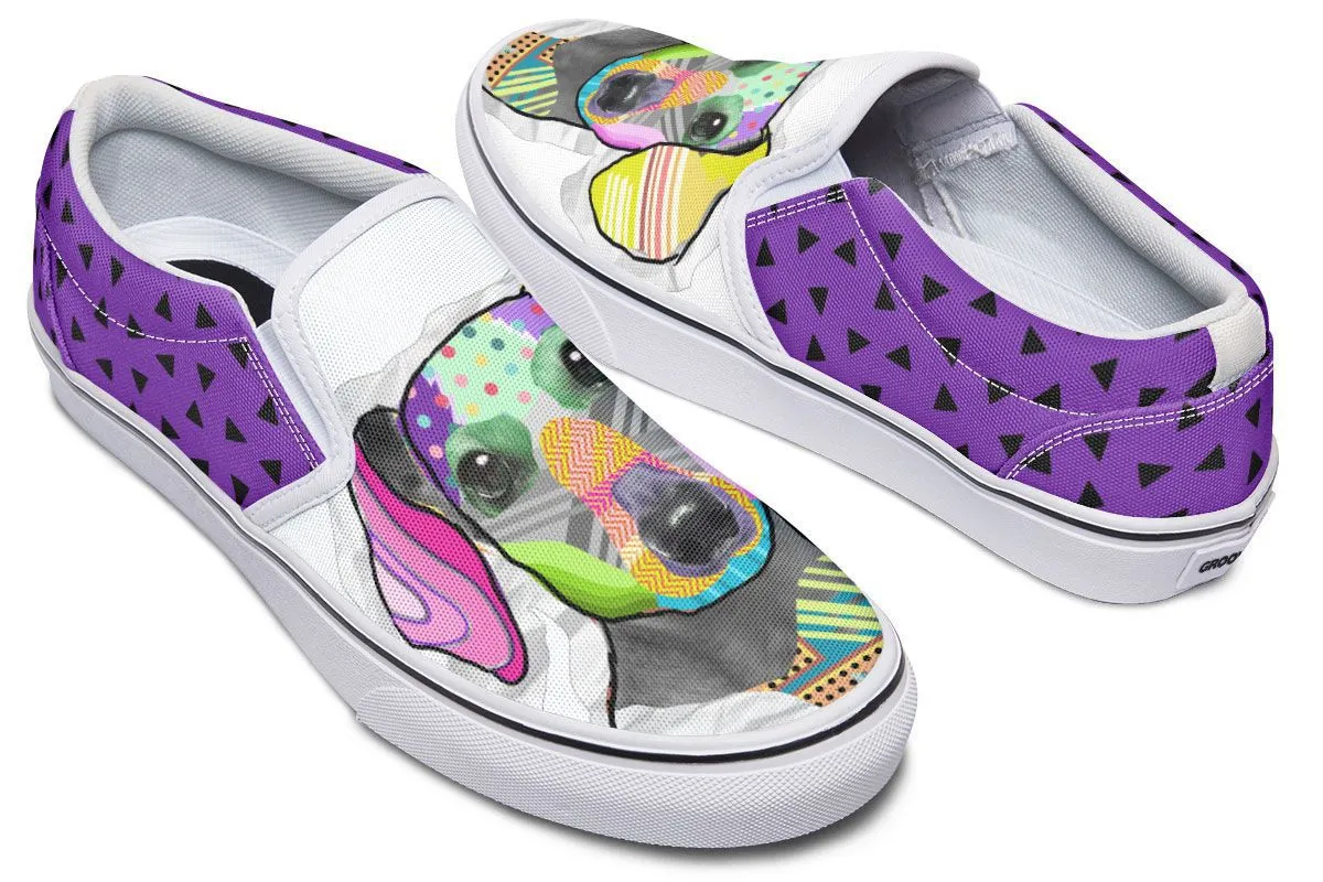 Collage Pup Dachshund Slip-On Shoes