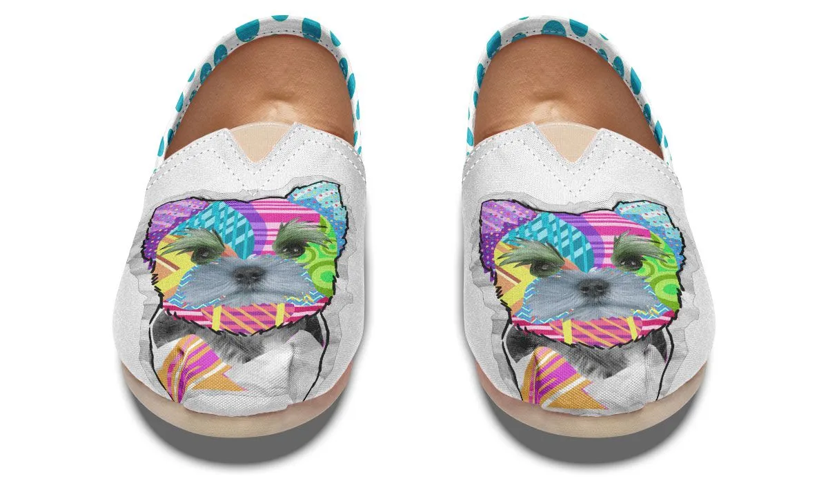 Collage Pup Yorkie Casual Shoes