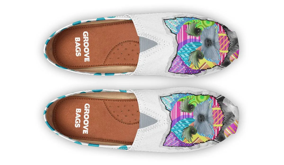 Collage Pup Yorkie Casual Shoes