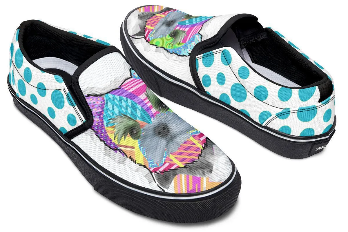 Collage Pup Yorkie Slip-On Shoes