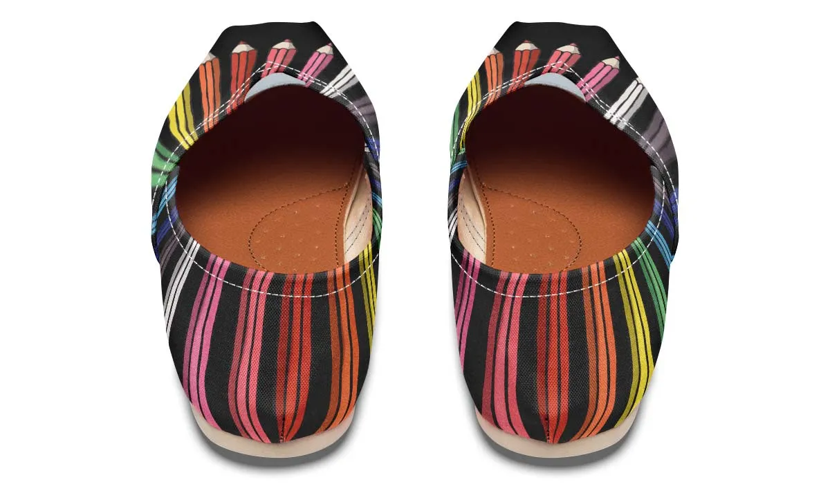 Colored Pencils Casual Shoes