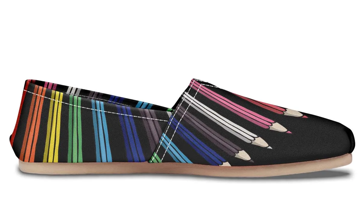 Colored Pencils Casual Shoes
