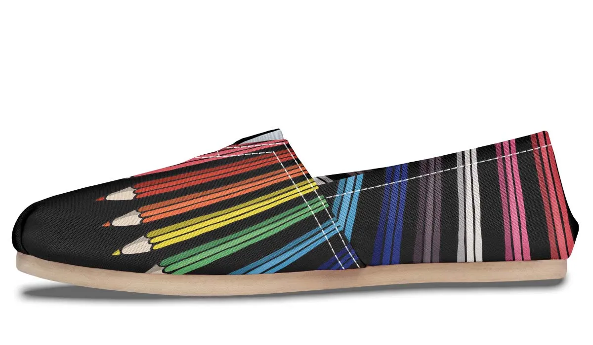 Colored Pencils Casual Shoes