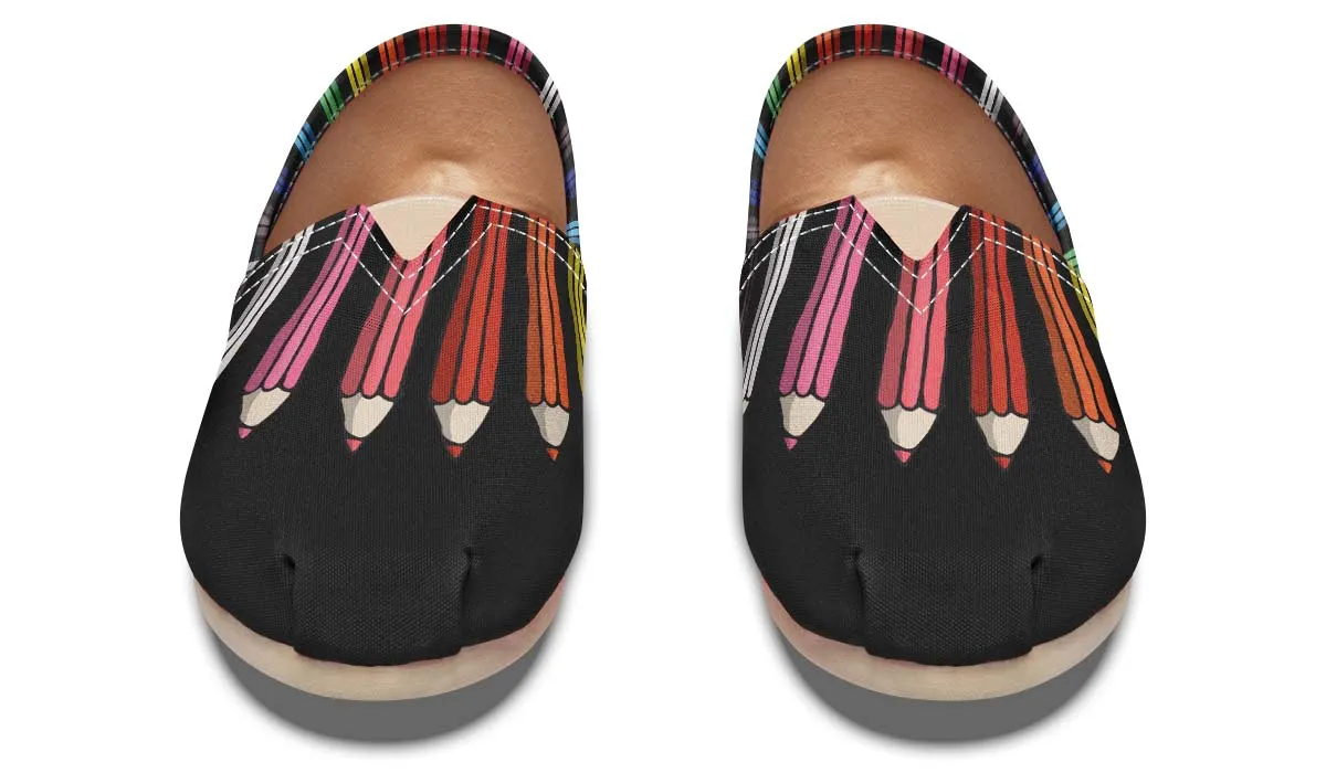 Colored Pencils Casual Shoes