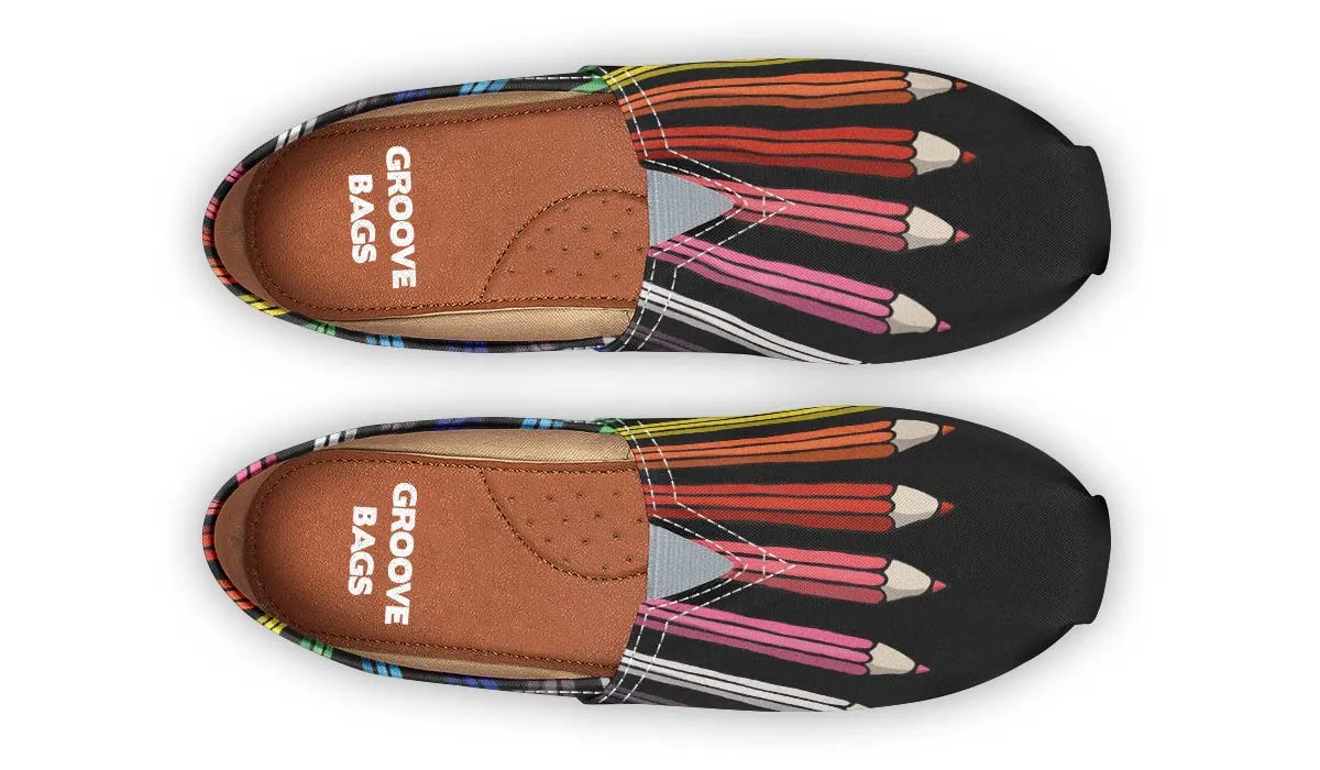 Colored Pencils Casual Shoes