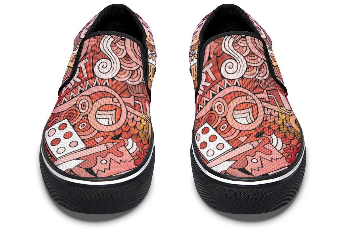 Colorful Art Slip-On Shoes
