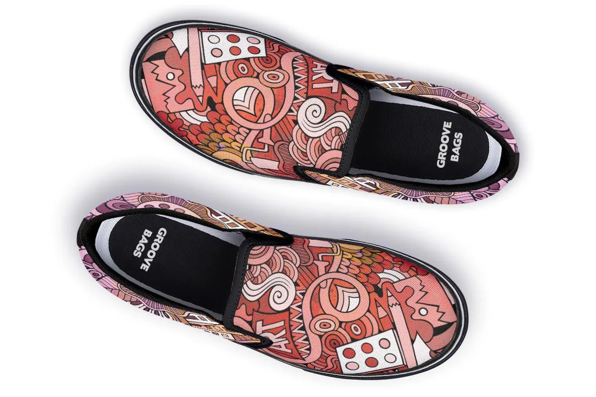 Colorful Art Slip-On Shoes