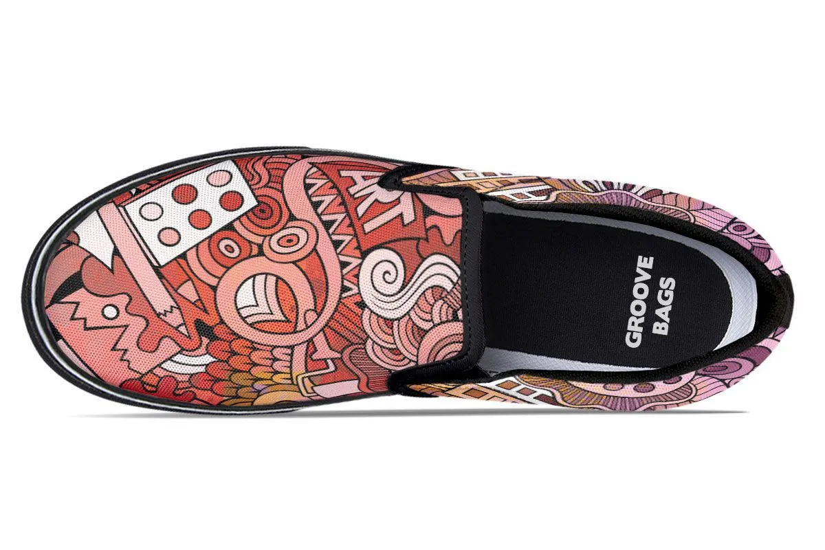 Colorful Art Slip-On Shoes