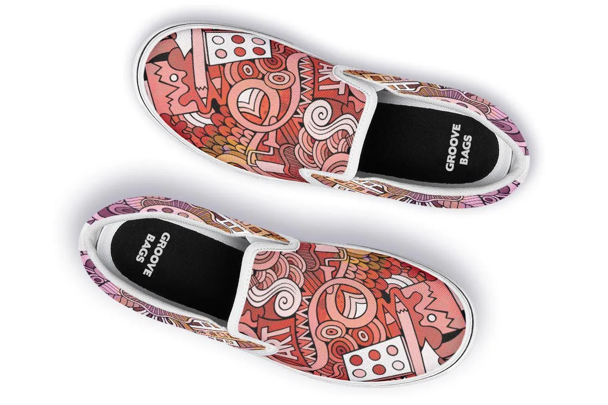 Colorful Art Slip-On Shoes
