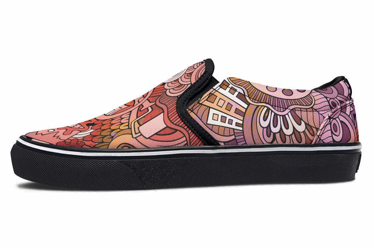 Colorful Art Slip-On Shoes