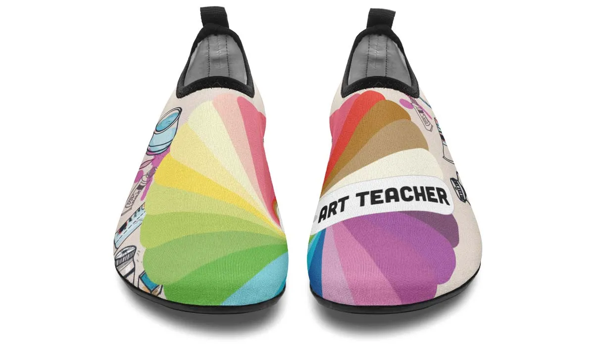 Colorful Art Teacher Aqua Barefoot Shoes
