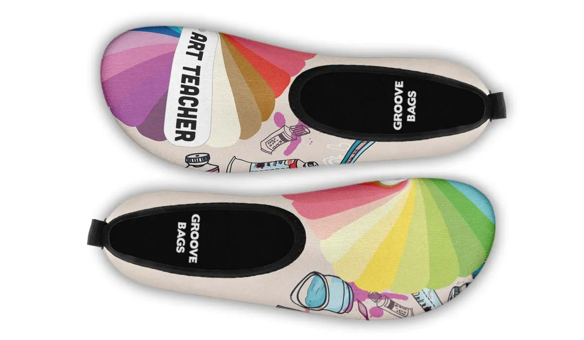 Colorful Art Teacher Aqua Barefoot Shoes