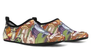 Colorful Mycology Aqua Barefoot Shoes