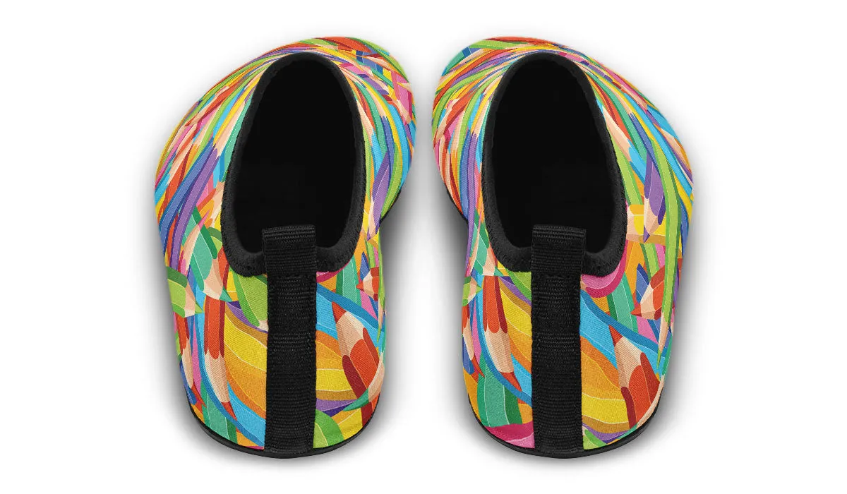Colorful Pencils Aqua Barefoot Shoes
