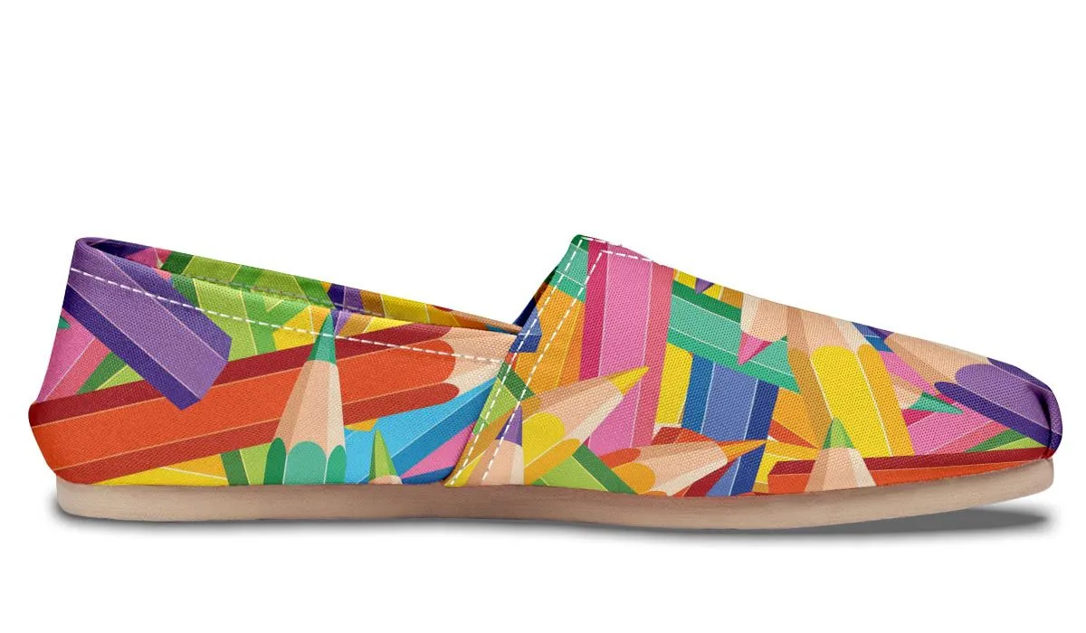 Colorful Pencils Casual Shoes