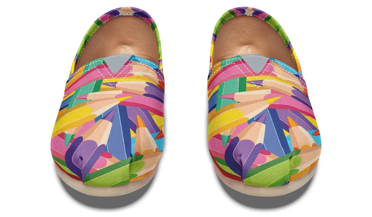 Colorful Pencils Casual Shoes