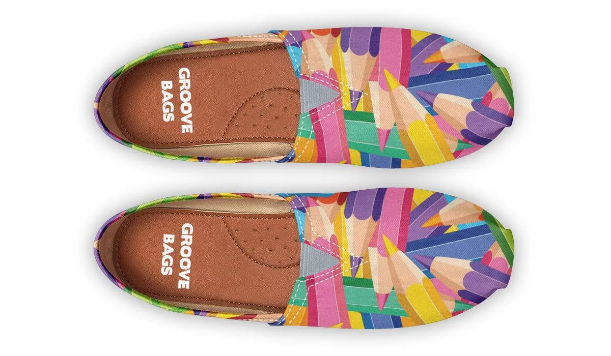 Colorful Pencils Casual Shoes