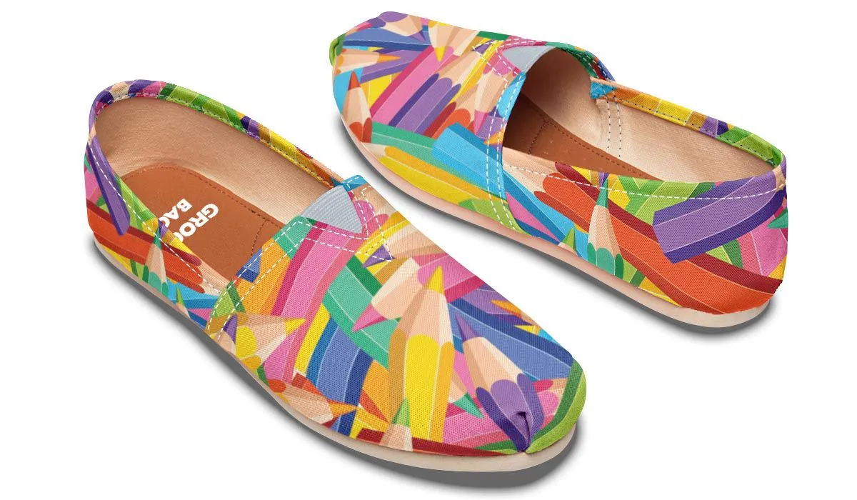 Colorful Pencils Casual Shoes