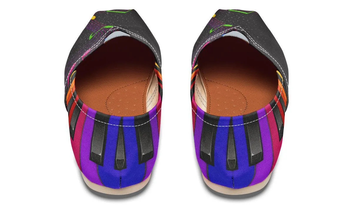 Colorful Piano Casual Shoes