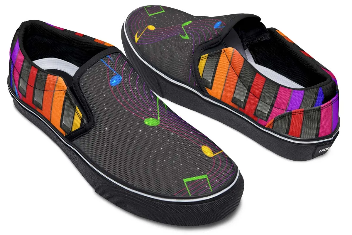 Colorful Piano Slip-On Shoes