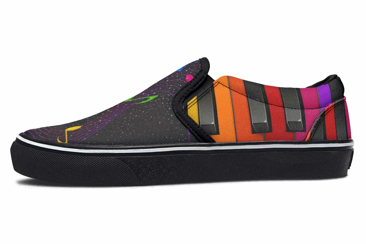 Colorful Piano Slip-On Shoes