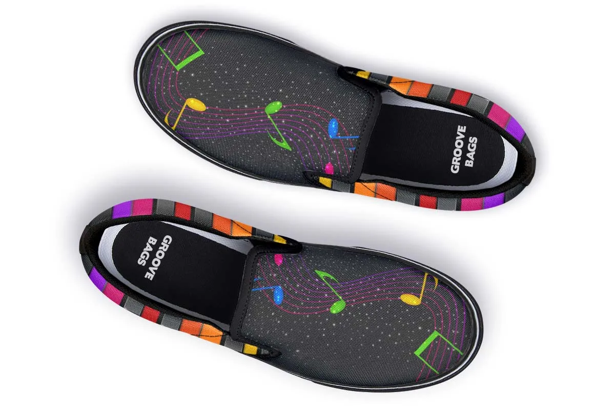 Colorful Piano Slip-On Shoes
