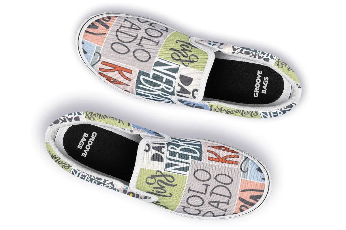 Colorful State Slip-On Shoes