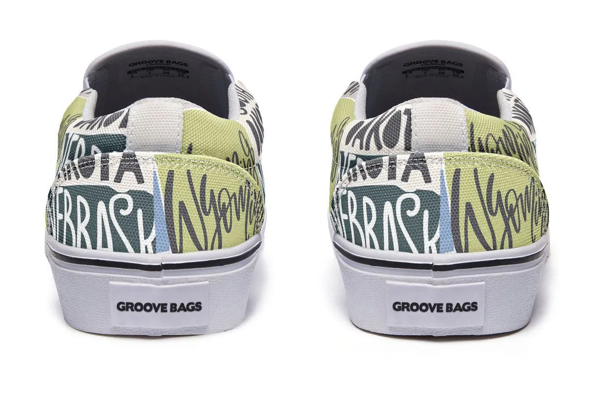 Colorful State Slip-On Shoes