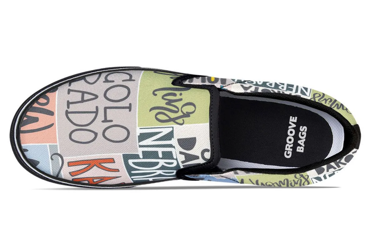 Colorful State Slip-On Shoes