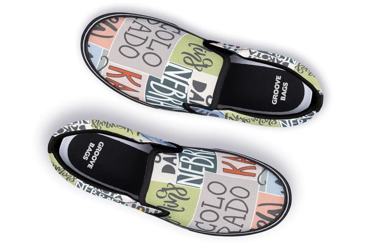 Colorful State Slip-On Shoes