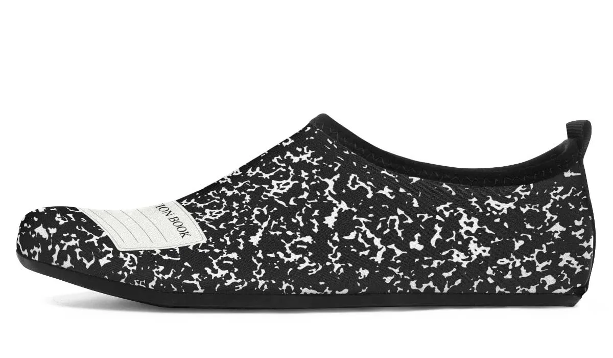 Composition Book Aqua Barefoot Shoes