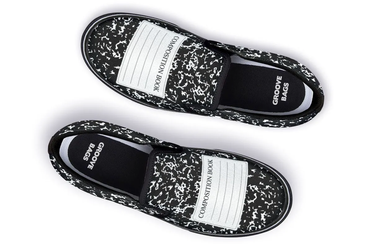 Composition Book Slip-On Shoes