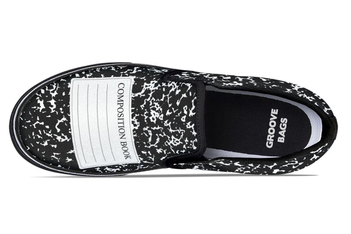 Composition Book Slip-On Shoes