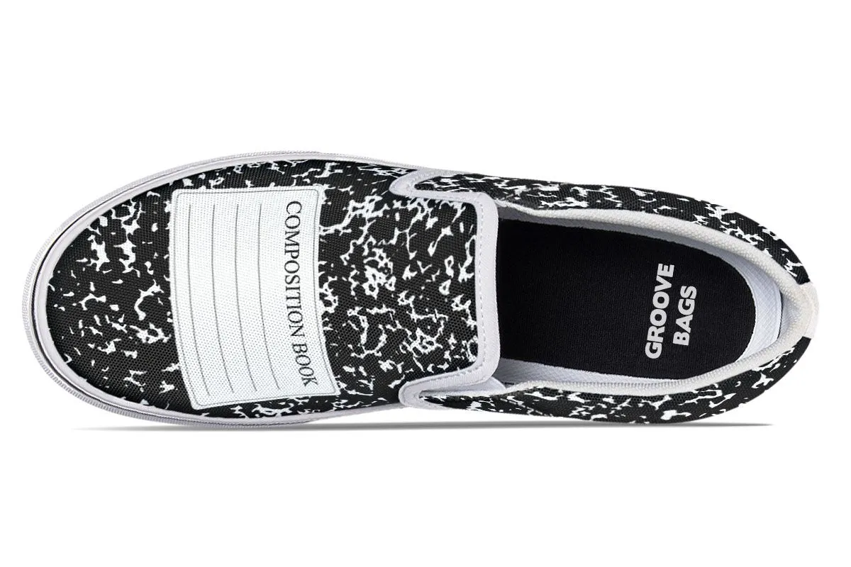 Composition Book Slip-On Shoes