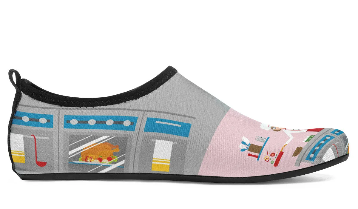 Cooking Boss Aqua Barefoot Shoes