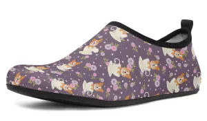 Corgi Cup Of Tea Aqua Barefoot Shoes
