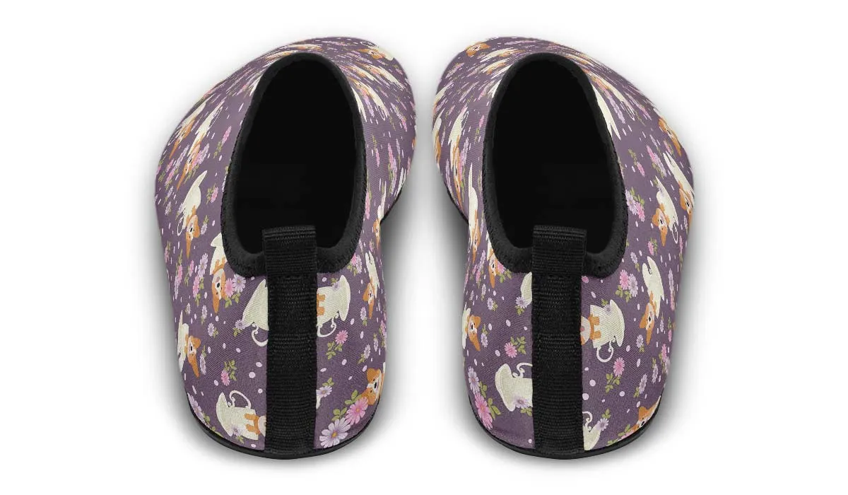 Corgi Cup Of Tea Aqua Barefoot Shoes